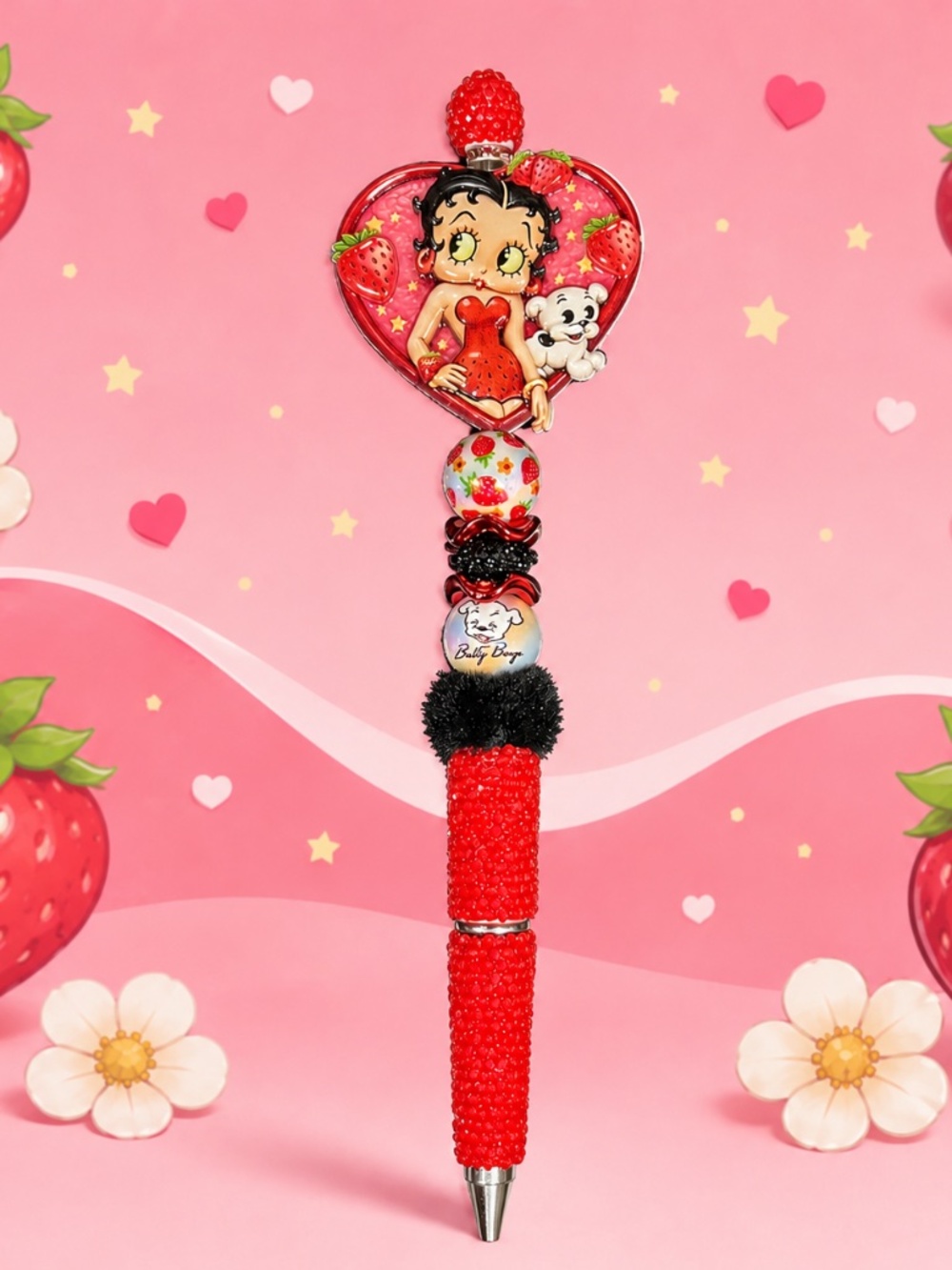 Strawberry Sweetheart Betty Boop Decorative Pen
